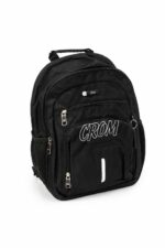 حقيبة مدرسية CROM FL BK 15 سوداء قياس 15