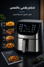 ⁦قلاية هوائية رقمية Kenwood HFM80.000SS بسعة 7 لتر و1800 واط مع Max Crisp⁩ - الصورة ⁦4⁩
