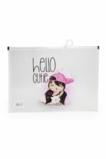 مصنف سحاب ديزني A4 شفاف بطبعة HELLO CUTIE - 4341760