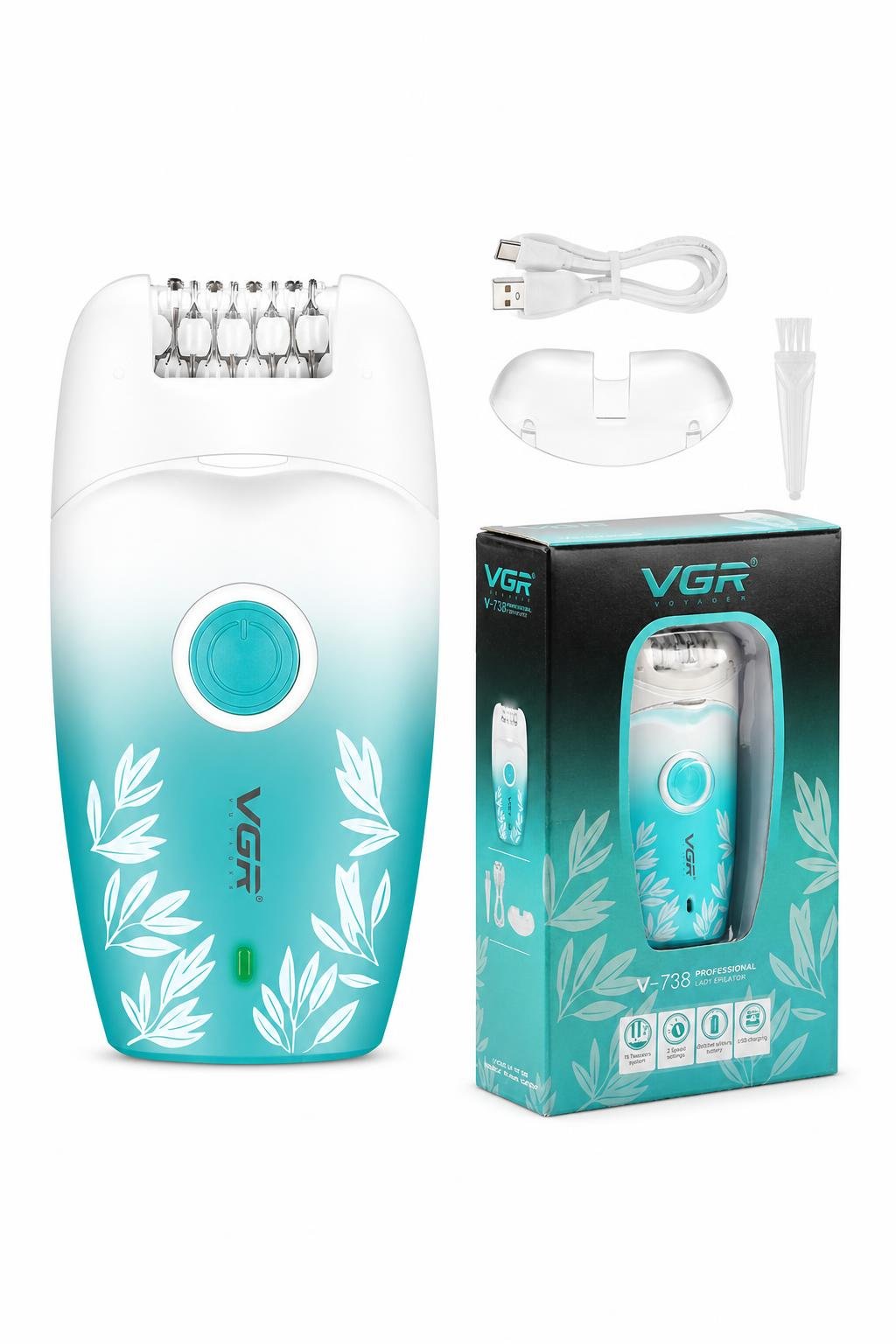 f92d90ba-ed55-48db-b6f1-fb9e07bb9356.jpg آلة إزالة شعر للجسم VGR V-738 بسرعتين وشحن USB - الصورة 1