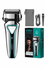 ماكينة حلاقة  VGR V-333 قابلة للشحن بشفرات ستانلس ستيل