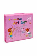 حقيبة ألوان Super Mega Art Set 208 قطعة مع مرسم - 8061264