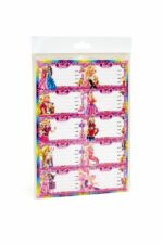 ملصقات إتيكيت Barbie كبيرة 10 أطباق × 10 لصاقات - 14372