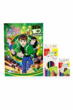 قصة ودفتر تلوين BEN 10 OMNIVERSE كبير مع قناع - 5298