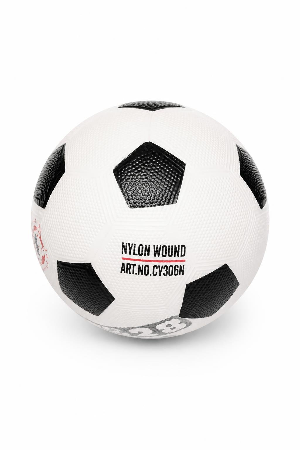 fc835d80-8f05-4498-b92f-8efbb30bfee2.jpg كرة قدم 2028 Nylon Wound أبيض وأسود - موديل 15617 - الصورة 1