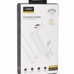 شاحن  QBest بقدرة 65W ومنفذي Type-C وUSB - QB148