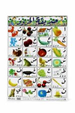لوحة وايت بورد تعليمية لحروف الهجاء العربية 50*70سم - 4495