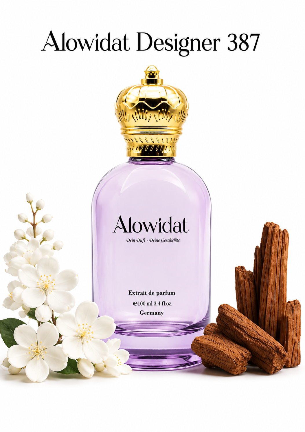 fe404d22-cf21-4aaf-b64c-08524e332cb0 عطر نسائي Alowidat Designer 387 – زهري خشبي بلمسة ألدهيدية ناعمة - الصورة 1