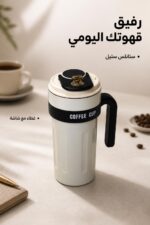⁦مطرة ستانلس ستيل بغطاء وشاشة ومقبض - 5479437⁩ - الصورة ⁦2⁩