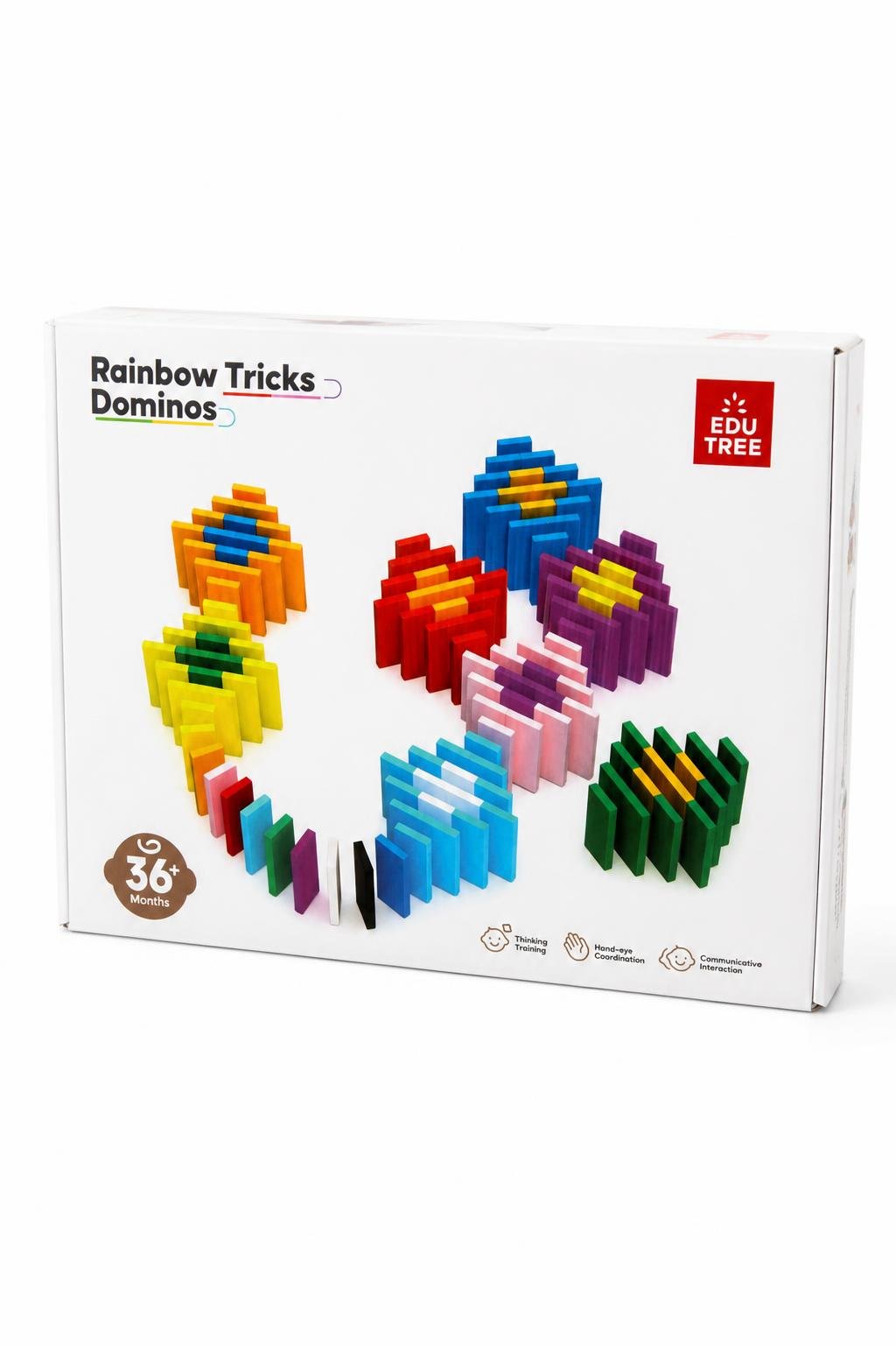 ffb62044-9abb-47a9-a172-310142d38bbc-1.jpg لعبة دومينو خشبية EDU TREE Rainbow Tricks 1000 قطعة - 15950 - الصورة 1