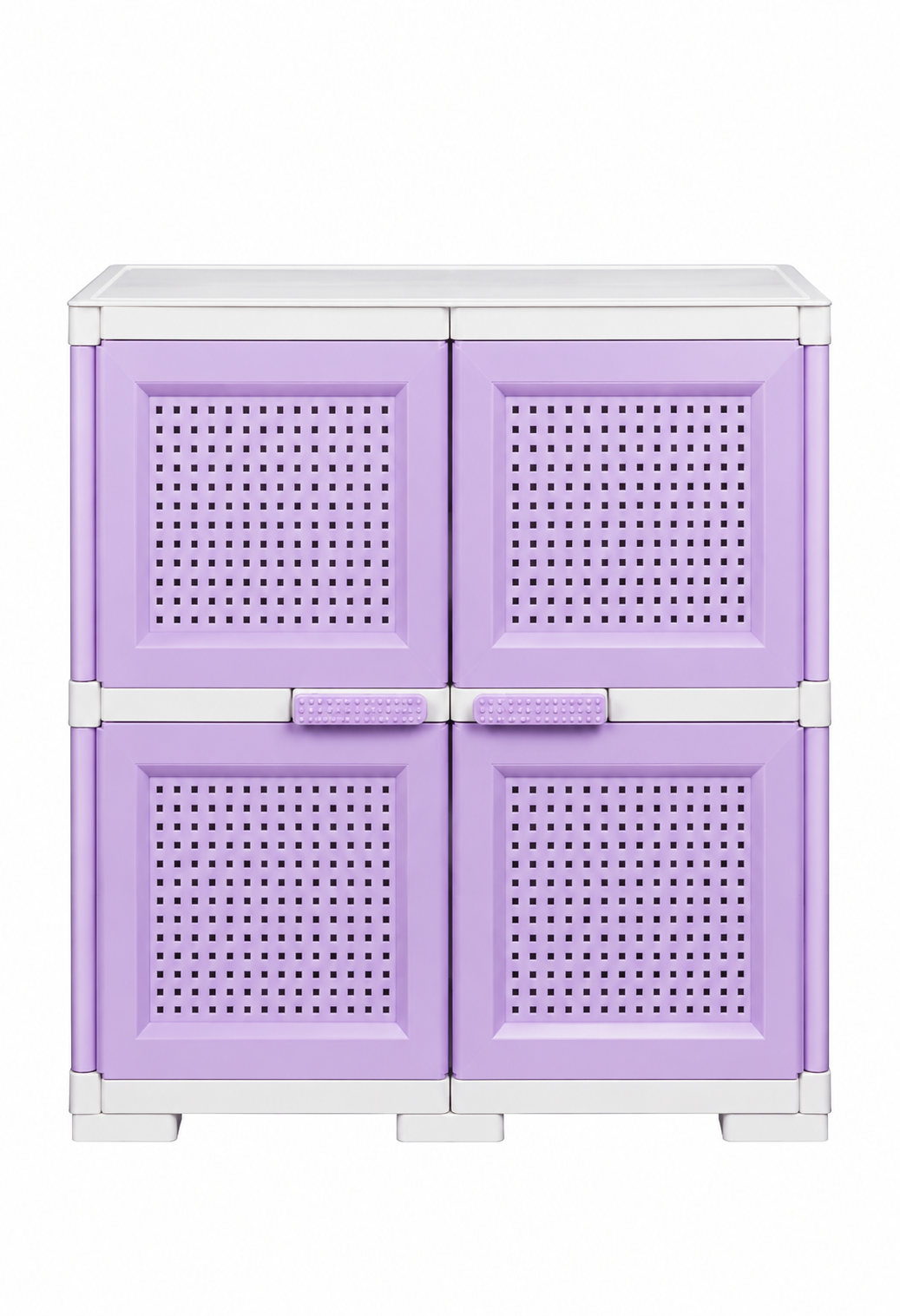 42fb3876-c9ec-4586-ab29-73213527e10c خزانة Homy Plast بطابقين مع بابين – تصميم مدمج متعدد الاستخدامات - الصورة 1