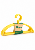 ⁦علاقات ملابس Homy Plast – طقم 6 قطع بألوان متعددة⁩ - الصورة ⁦4⁩