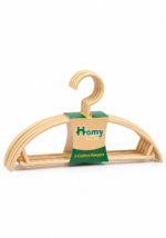 ⁦علاقات ملابس Homy Plast – طقم 6 قطع بألوان متعددة⁩ - الصورة ⁦2⁩