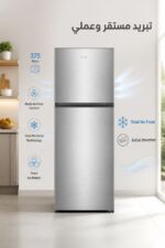 ⁦ثلاجة Hisense RT488N4ASU1 بفريزر علوي وضاغط Inverter⁩ - الصورة ⁦2⁩