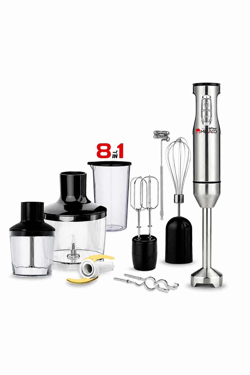 027e7df1-6d9e-462f-9c6e-cc3dec5b843d.jpg خلاط يدوي Miraco AK-306 8 في 1 بقوة 1200W - الصورة 1