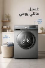 ⁦غسالة SHARP تحميل أمامي 9 كيلوغرام Inverter تيتانيوم ES-FEI912DLZ-S⁩ - الصورة ⁦2⁩