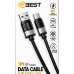 كابل QBEST QB-356 Type-C إلى USB بطول 1M و6A