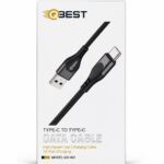 كابل شحن وبيانات QBEST USB إلى Type-C 3A موديل QB-362