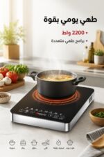 ⁦طباخ إلكتروني Miraco AK-1311 بقدرة 2200 واط ولوحة لمس⁩ - الصورة ⁦2⁩