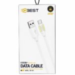 كابل سيليكون QBEST QB-365 USB إلى Type-C 100W بطول 1000MM