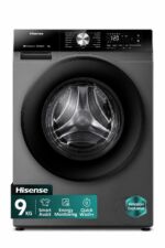 غسالة Hisense WF3S9043BT سعة 9 Kg بمحرك Inverter وWiFi