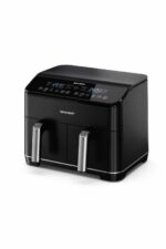 قلاية هوائية SHARP بسعة 8 لتر و 2 دروج KF-DF80RT-K3
