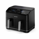 قلاية هوائية SHARP بسعة 8 لتر و 2 دروج KF-DF80RT-K3