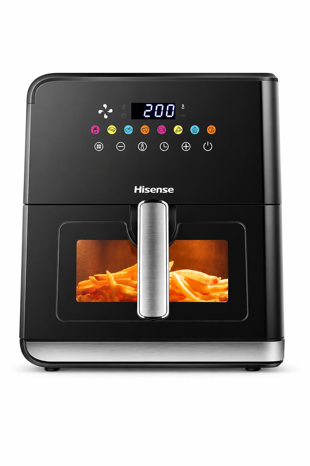 45a18a74-5cd3-4aa5-ae67-d837d8cd93d2.jpg قلاية هوائية Hisense H09AFBKS4S 1700W بسعة 8 لتر ونافذة - الصورة 1