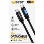 كيبل QBEST QB-369 Type-C إلى Type-C مضيء 50W