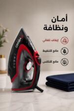 ⁦مكواة بخار Miraco AK-501 بقدرة 3000 واط وسطح سيراميك⁩ - الصورة ⁦3⁩
