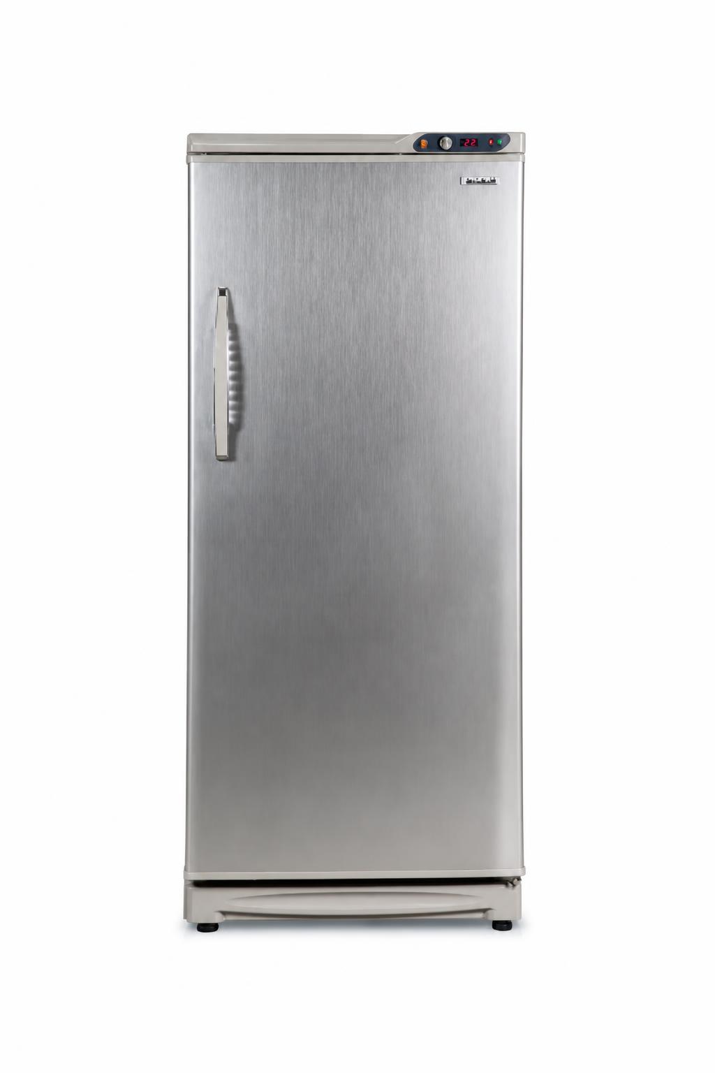 47f98a04-bf5e-4ea9-9a6a-9030bcccc34c.jpg جمادة الحافظ عمودية No Frost سعة 450 لتر VFNSL 1507 لون فضي - الصورة 1