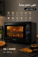 ⁦فرن قلاية هوائية Hisense سعة 32L بقدرة 3200W⁩ - الصورة ⁦2⁩