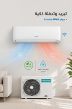 ⁦مكيف سبليت Hisense إنفرتر 1.5 طن حار/بارد AS-18UWSYRKC02⁩ - الصورة ⁦2⁩