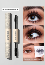 ⁦ماسكارا SHEGLAM ‏All-In-One ثنائية الفرشاة للتكثيف والتطويل – أسود قابل للغسل⁩ - الصورة ⁦3⁩
