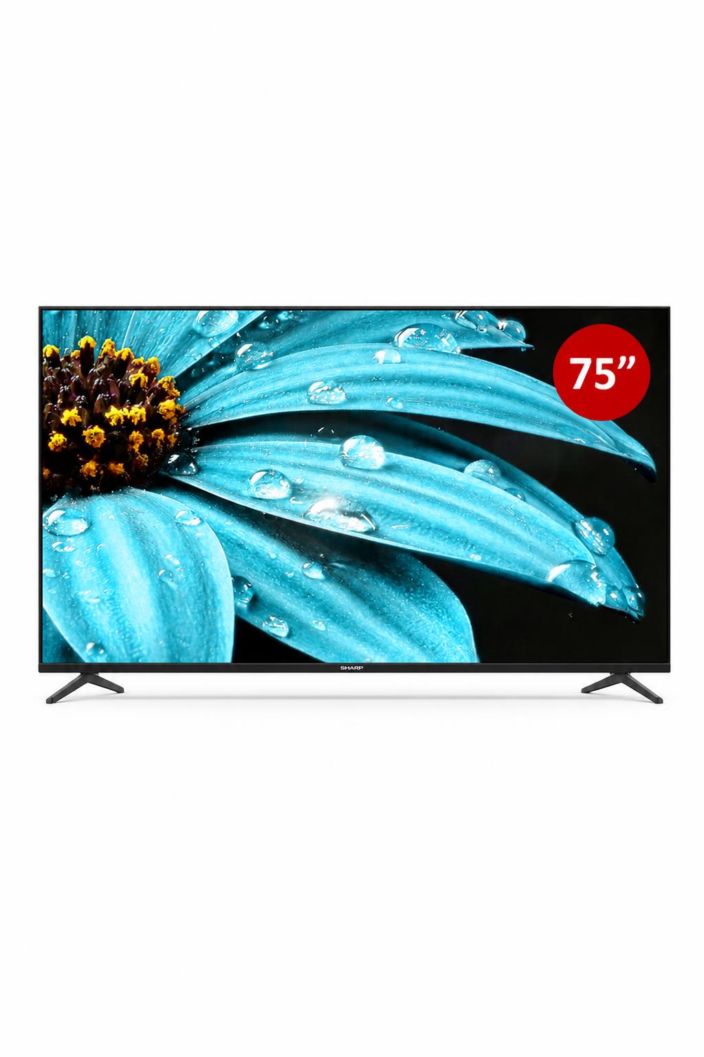 536ada44-ee96-4b4c-ab5e-86f2cc2b65ef.jpg تلفزيون SHARP 75 بوصة 4K Google TV موديل 4T-C75FJ1 - الصورة 1