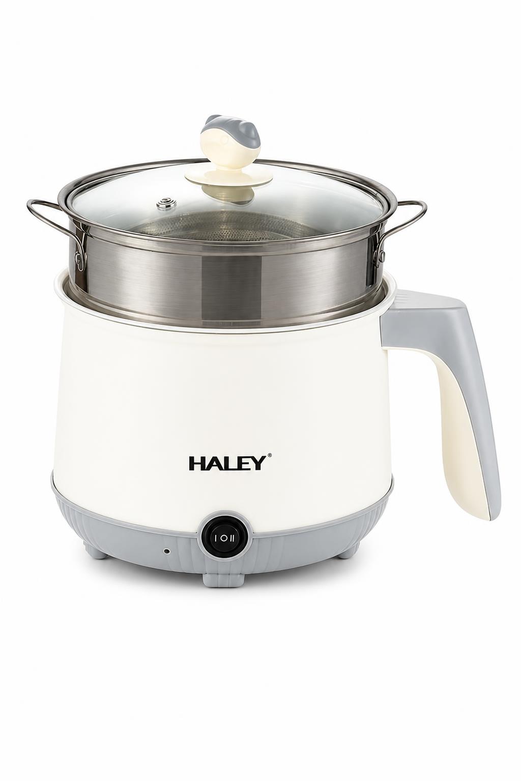 5c540003-2cdf-4bd6-beeb-e24866b3b550.jpg قدر طهو كهربائي صغير HALEY HY-498 بقدرة 600W وسعة 2.1-4L - الصورة 1