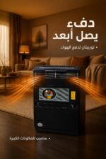 ⁦مدفأة مازوت صالون الشمس BA3 بتوربينين وشراق كهربائي⁩ - الصورة ⁦2⁩