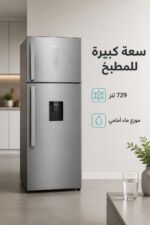 ⁦ثلاجة Hisense RT3N729NMI علوية 729 لتر مع موزع ماء⁩ - الصورة ⁦2⁩
