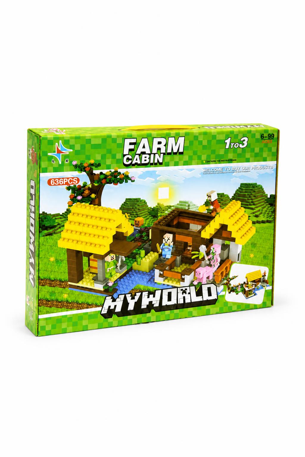 610a879c-9335-4b58-a6df-33bf6097c682-1.jpg مكعبات تركيب MYWORLD Farm Cabin 636 قطعة موديل 1104503 - الصورة 1