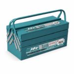 صندوق أدوات معدني JcTop HH2303 بثلاث طبقات ومقبض علوي