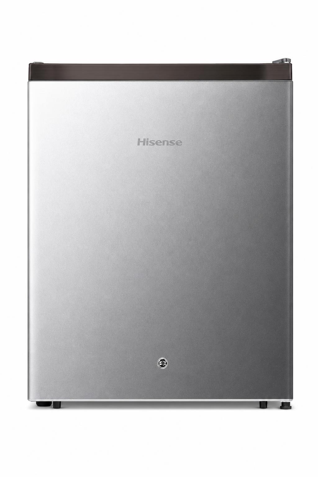6772c04c-62a9-463b-916a-01e1740ff36c.jpg ثلاجة Hisense صغيرة 60 لتر بباب واحد فضية RR60D4ASU - الصورة 1