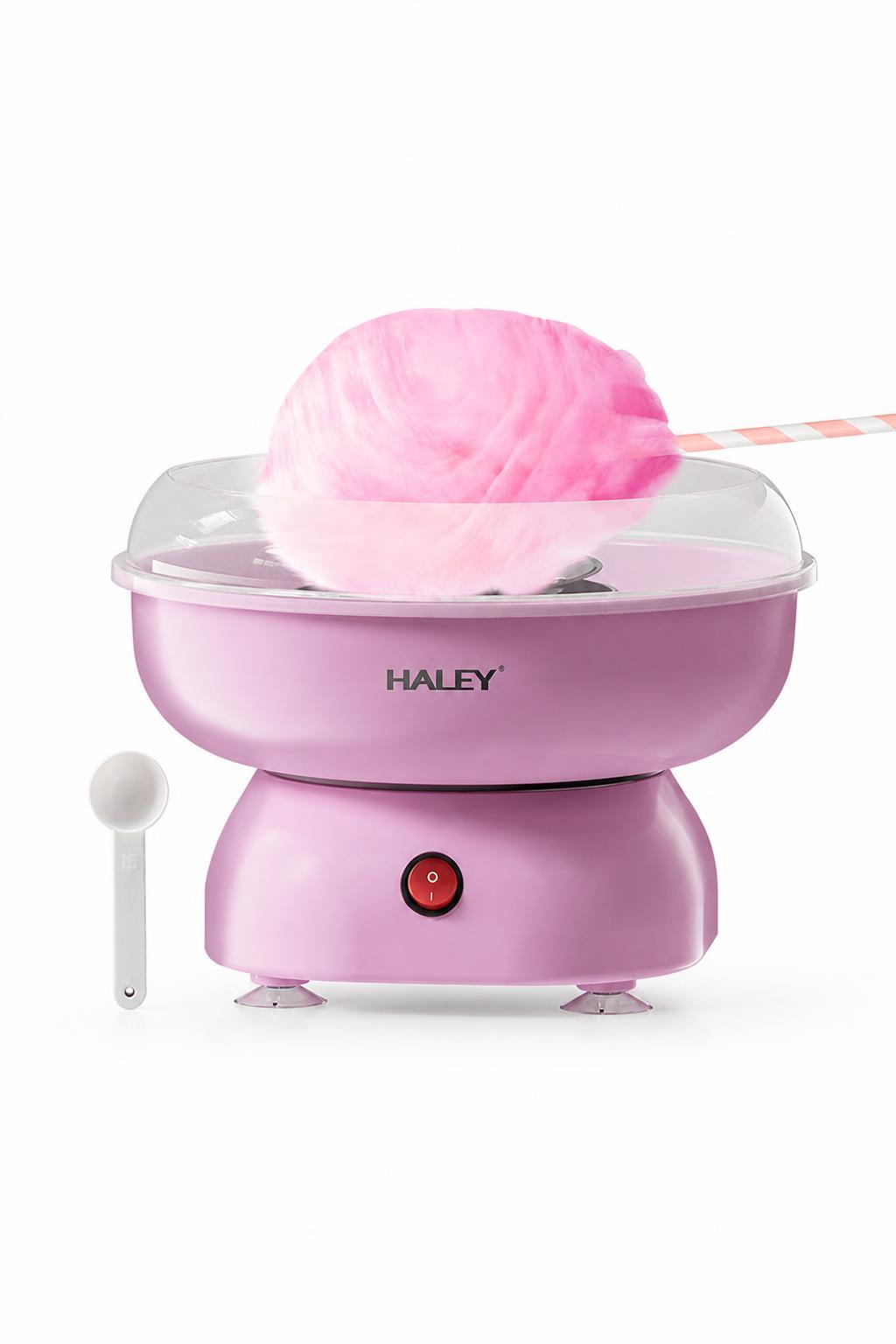 6cf844ae-916a-498e-ae7b-18478b75d20f.jpg ماكينة غزل البنات HALEY HY-6203 بقدرة 500W لون بنفسجي - الصورة 1