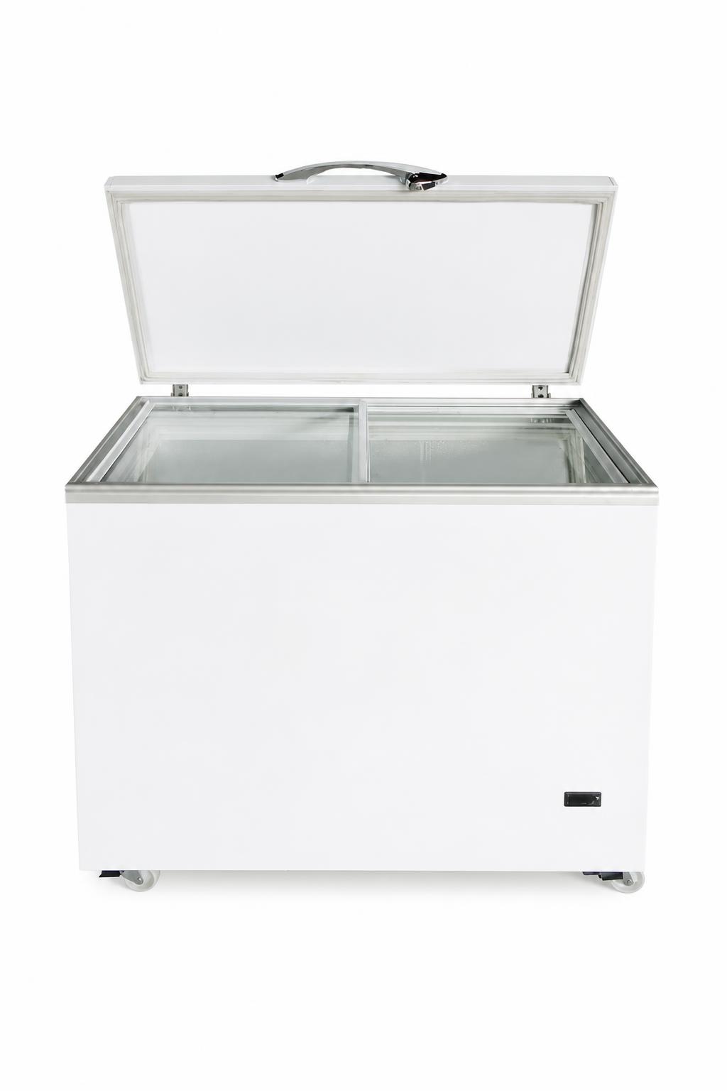 6ffd41da-fe39-4ad1-95ad-9018df0179c8.jpg مجمدة/مبردة الحافظ FG 1422D مسطحة 380 لتر - الصورة 1