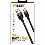 كيبل بيانات QBEST QB-351 USB إلى Type-C شحن سريع 3A