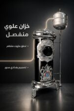 ⁦مدفأة مازوت الشمس BA7 مدورة قياس 27 وسط بشراق أوتوماتيك⁩ - الصورة ⁦3⁩