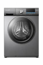 غسالة SHARP تحميل أمامي 9 كيلوغرام Inverter تيتانيوم ES-FEI912DLZ-S