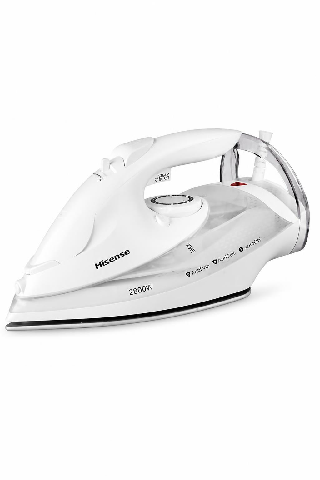 9590d858-3027-42ef-977a-c5ae3229b035.jpg مكواة بخار Hisense H28SIWES1 بقوة 2800W وتسخين 45s - الصورة 1