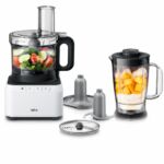 محضر طعام Braun FP 3131 WH بقدرة 800 واط وسعات 2.1/1.2 لتر