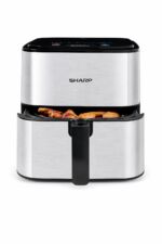قلاية هوائية SHARP 7 لتر 1600W مع 8 برامج - KF-AF70RT-S3
