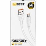 كابل QBEST QB-363 Micro USB سيليكون 6A بطول 1M
